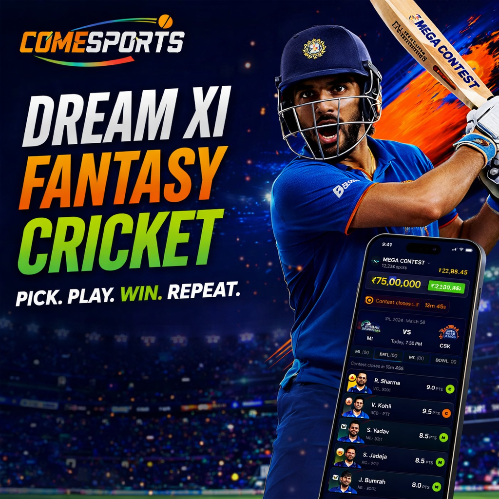 Boom 11 Dream XI fantasy cricket ad visual